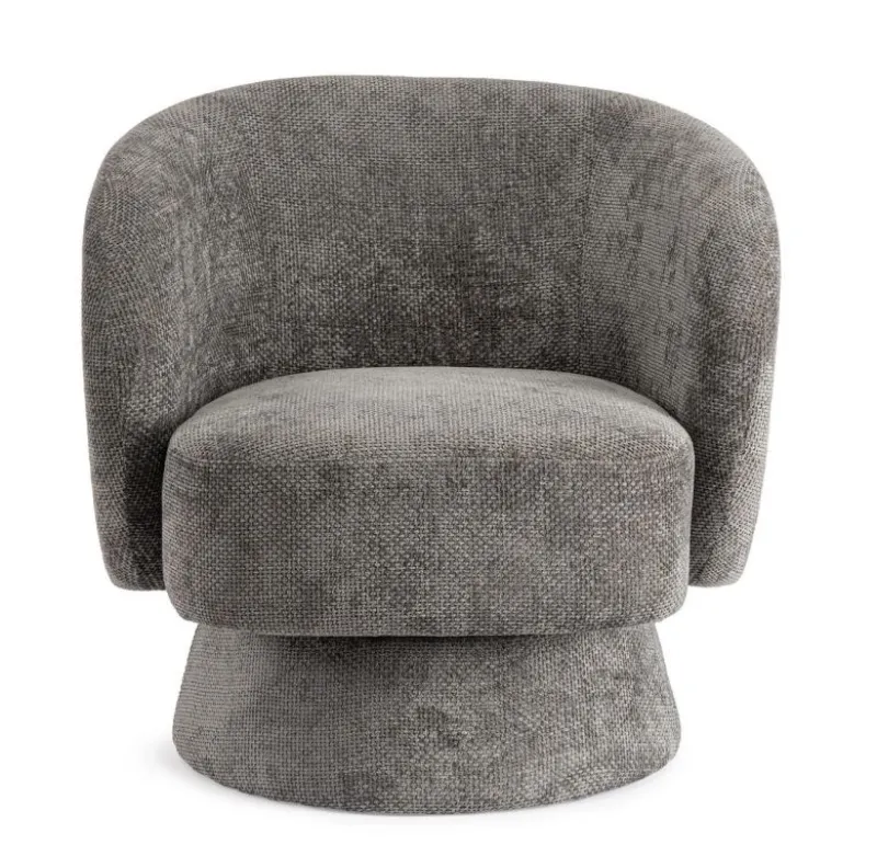 Hot Bizzotto POLTRONA GIREVOLE JULIENNE GRIGIO SCURO