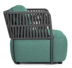 Bizzotto POLTRONA IN ALLUMINIO ANTRACITE - PALMER