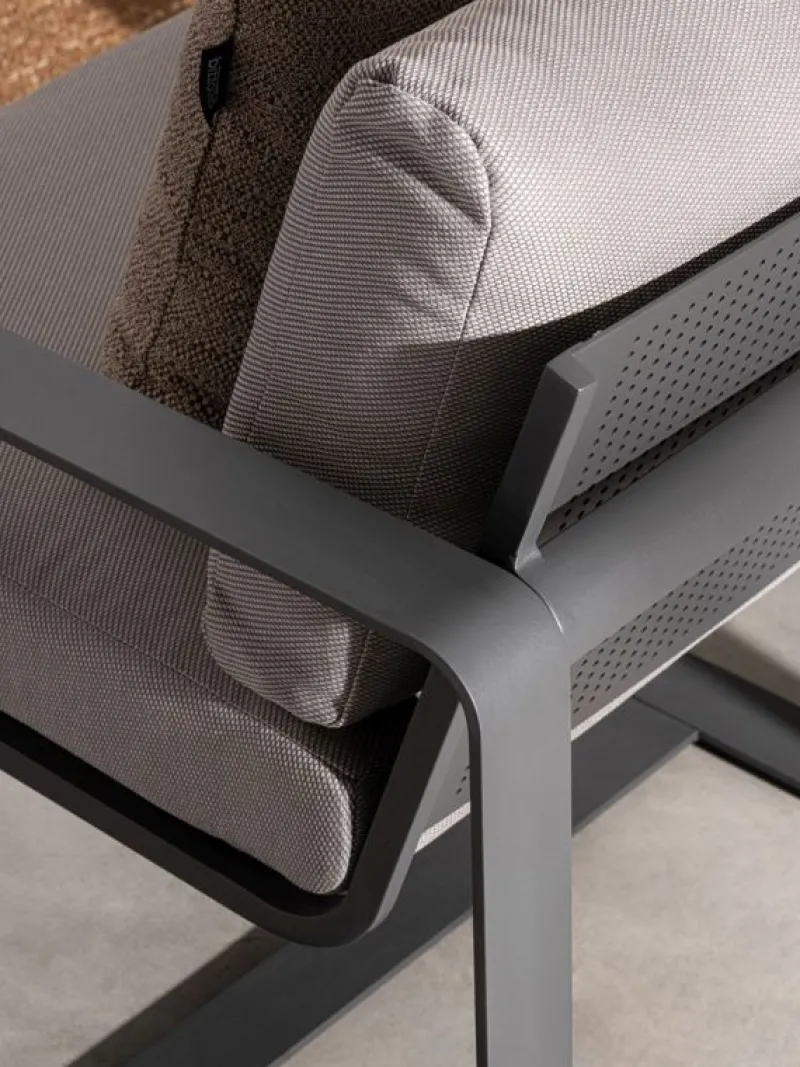 Sale Bizzotto POLTRONA IN ALLUMINIO ANTRACITE YK13 - MERRIGAN