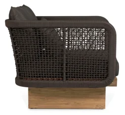 Clearance Bizzotto POLTRONA IN CORDA PER ESTERNO - XYLIA DARK