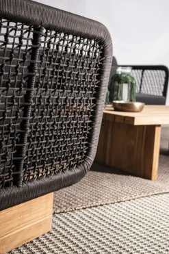 Clearance Bizzotto POLTRONA IN CORDA PER ESTERNO - XYLIA DARK