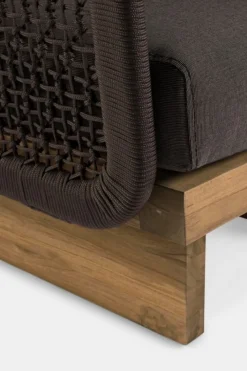 Clearance Bizzotto POLTRONA IN CORDA PER ESTERNO - XYLIA DARK