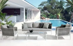 Best Bizzotto POLTRONA IN CORDA PER ESTERNO BIANCO WG20 - FLORENCIA