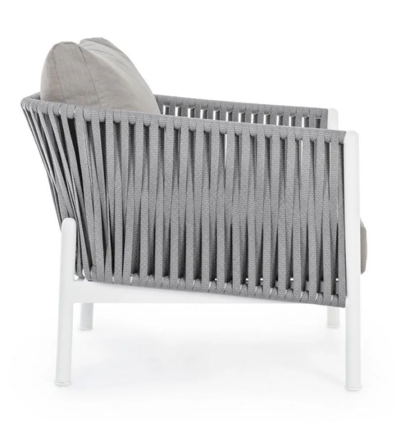 Best Bizzotto POLTRONA IN CORDA PER ESTERNO BIANCO WG20 - FLORENCIA