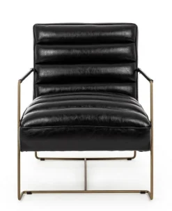 Best Bizzotto POLTRONA IN ECOPELLE NERA - BRIANNA