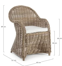 Sale Bizzotto POLTRONA IN FIBRE NATURALI - MARTIN NEW