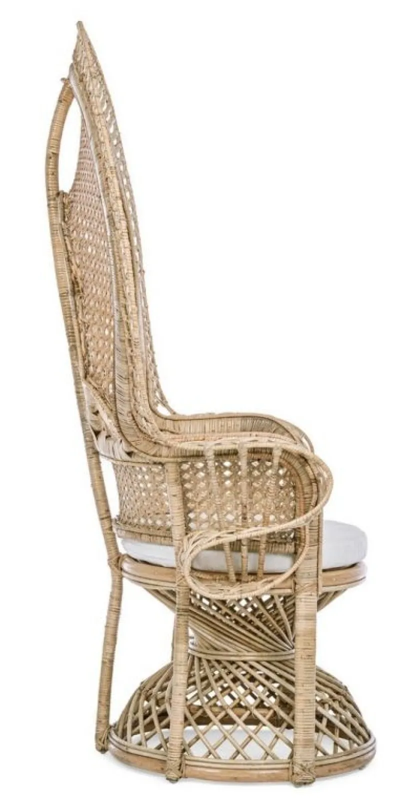 Clearance Bizzotto POLTRONA IN FIBRE NATURALI SFODERABILE NATURALE - PEACOCK