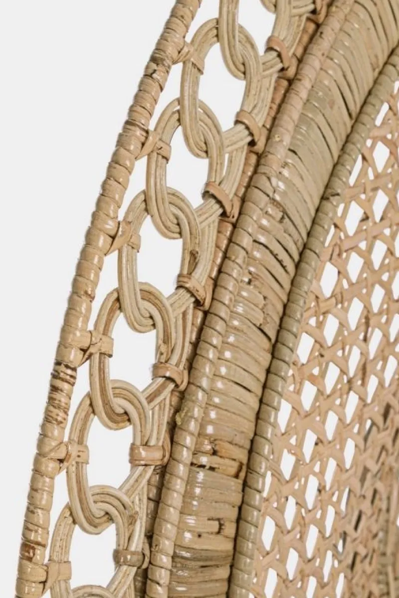 Clearance Bizzotto POLTRONA IN FIBRE NATURALI SFODERABILE NATURALE - PEACOCK