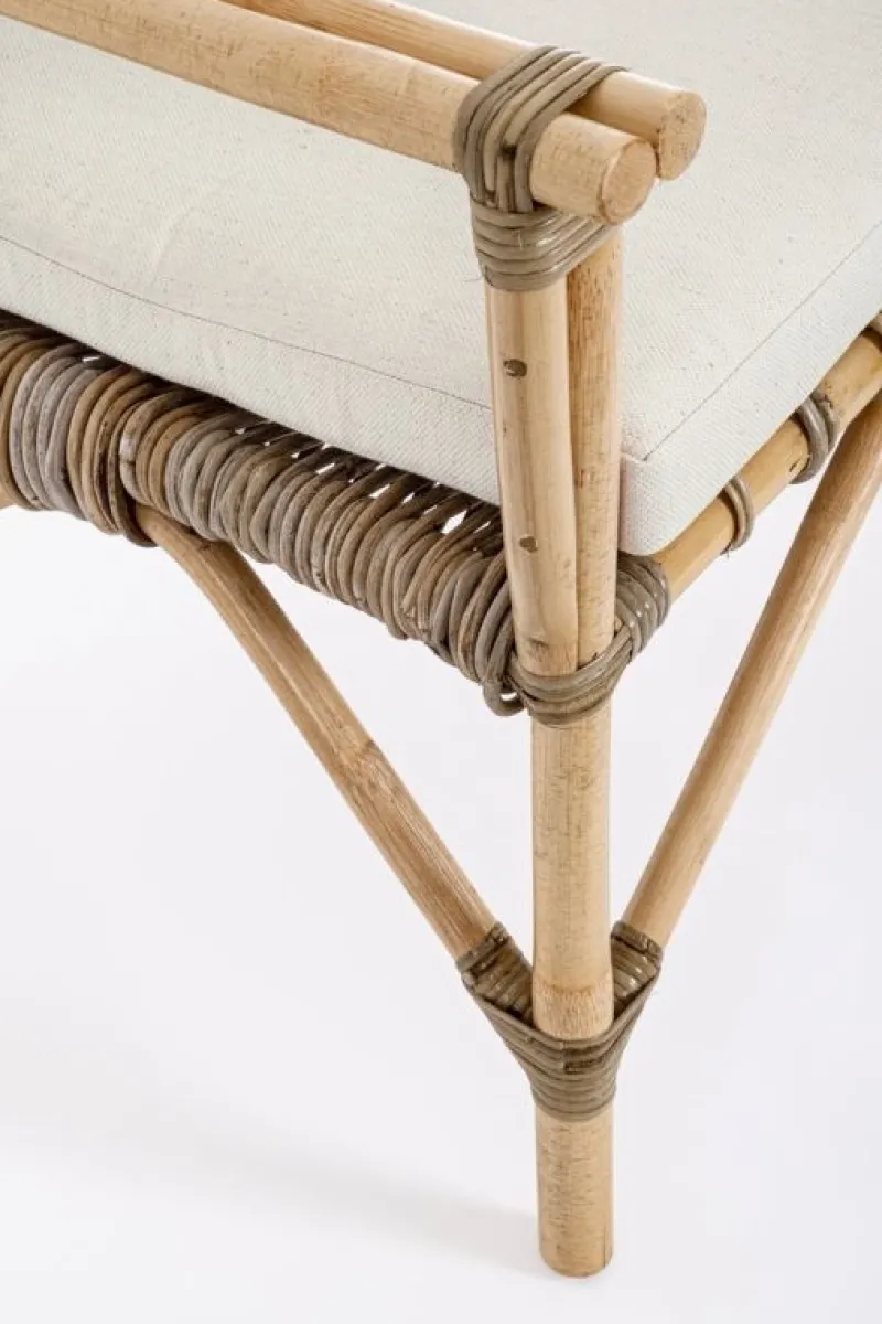 Outlet Bizzotto POLTRONA IN FIBRE NATURALI CON CUSCINO - TARIFA