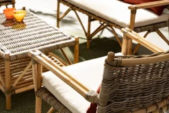 Outlet Bizzotto POLTRONA IN FIBRE NATURALI CON CUSCINO - TARIFA