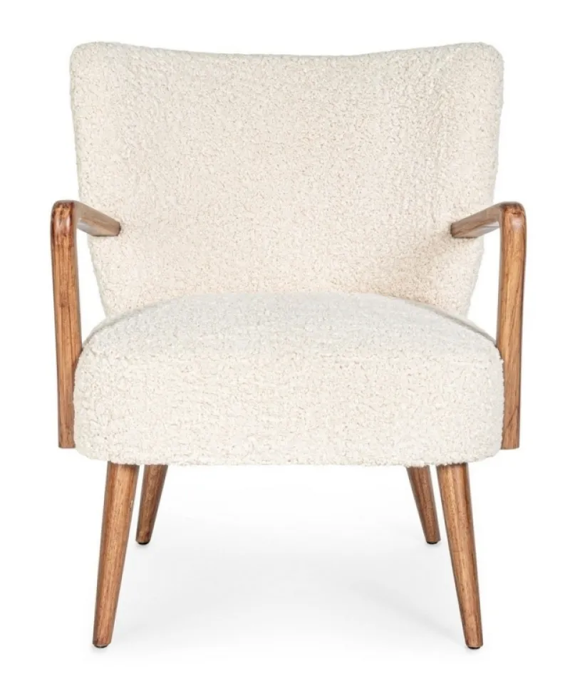 Best Bizzotto POLTRONA IN LEGNO BIANCA - MORITZ