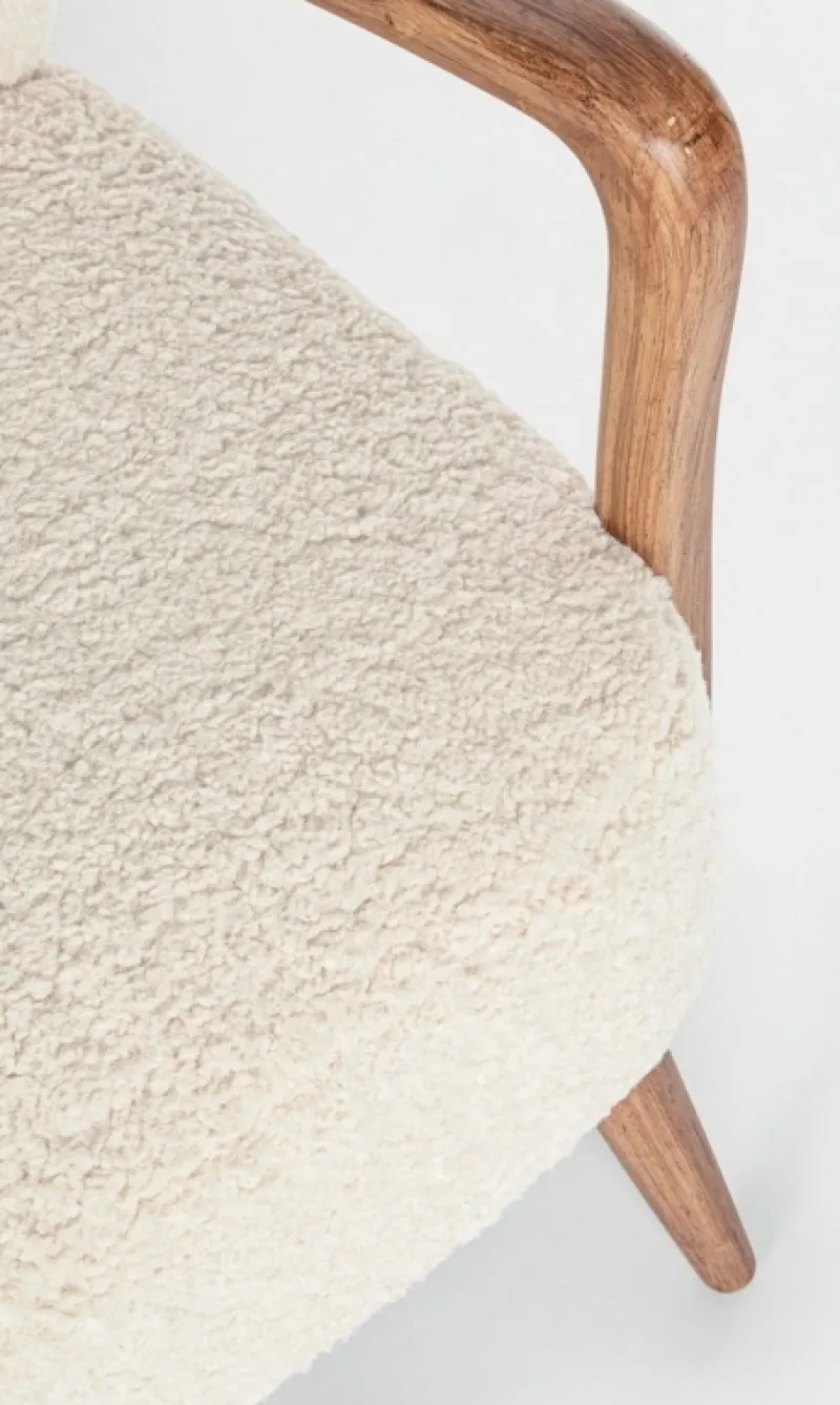 Best Bizzotto POLTRONA IN LEGNO BIANCA - MORITZ