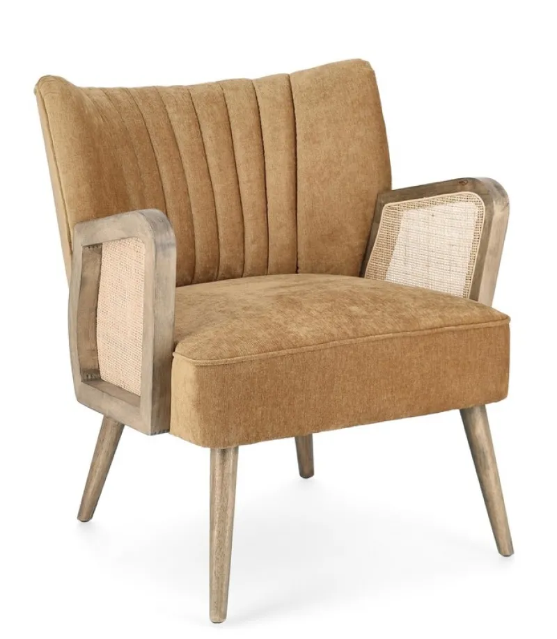 Bizzotto POLTRONA IN LEGNO SENAPE - VIRNA