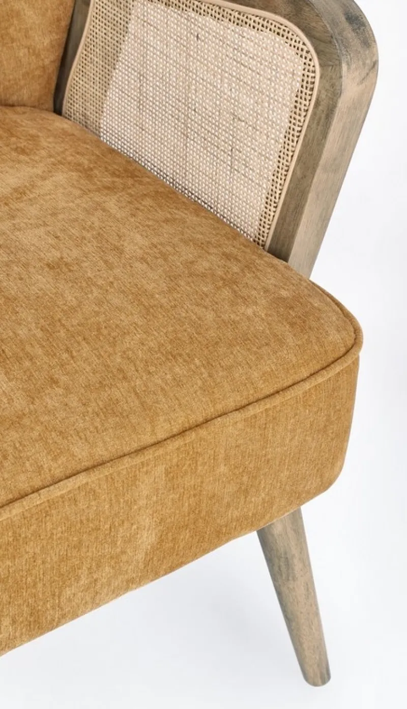 Bizzotto POLTRONA IN LEGNO SENAPE - VIRNA