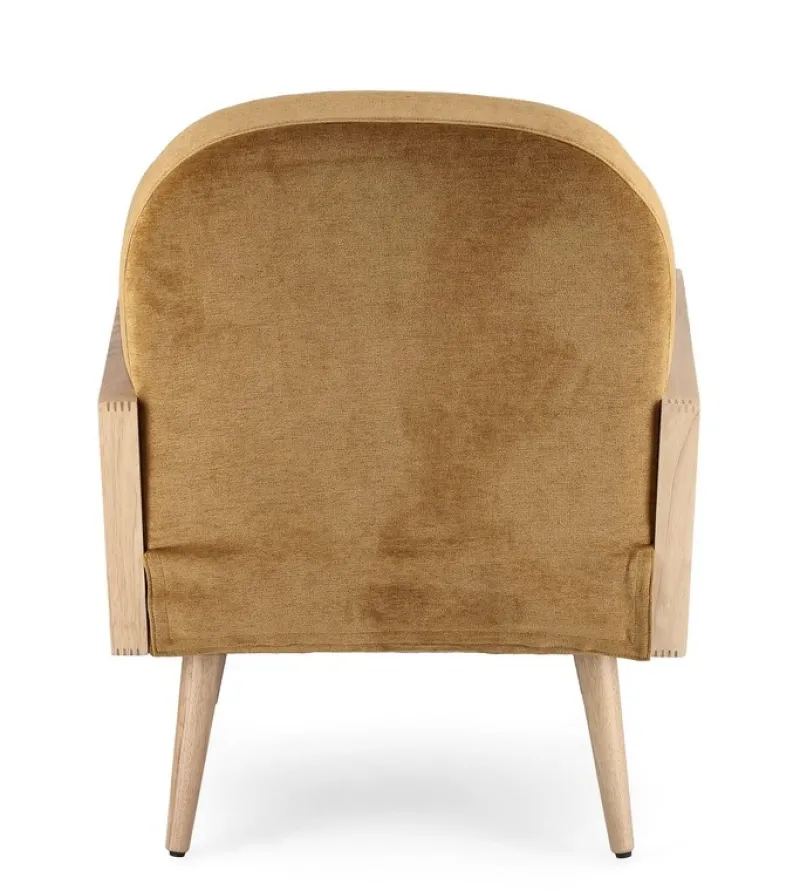 Online Bizzotto POLTRONA IN LEGNO SENAPE - DALIDA