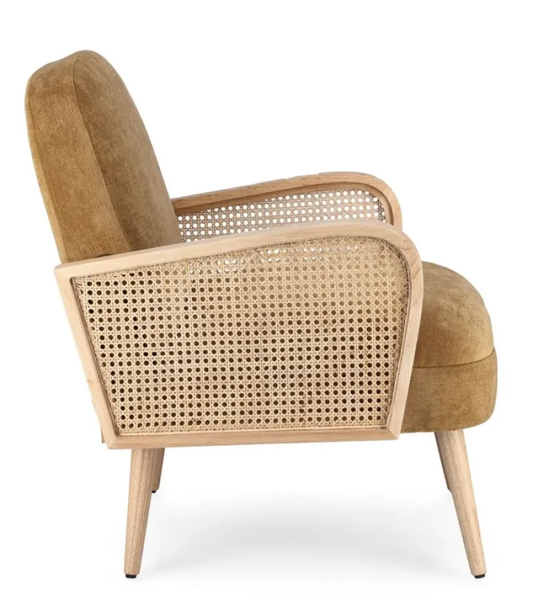 Online Bizzotto POLTRONA IN LEGNO SENAPE - DALIDA