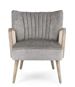 Outlet Bizzotto POLTRONA IN LEGNO SILVER - VIRNA