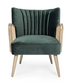 Bizzotto POLTRONA IN LEGNO VERDE - VIRNA