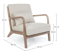 Sale Bizzotto POLTRONA IN TESSUTO - ANCILLA