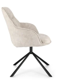 Clearance Bizzotto POLTRONA IN TESSUTO AVORIO - GRANT