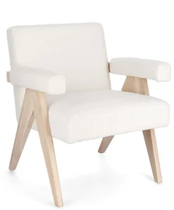 Bizzotto POLTRONA IN TESSUTO AVORIO - FAIZA