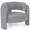 Hot Bizzotto POLTRONA IN TESSUTO GRIGIO - AISHA
