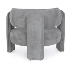Hot Bizzotto POLTRONA IN TESSUTO GRIGIO - AISHA