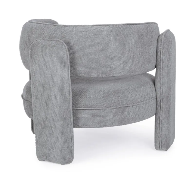Hot Bizzotto POLTRONA IN TESSUTO GRIGIO - AISHA