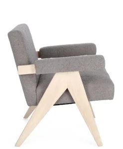 Outlet Bizzotto POLTRONA IN TESSUTO TORTORA - FAIZA