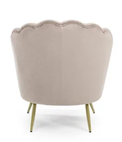 Outlet Bizzotto POLTRONA IN VELLUTO GRIGIO CHIARO - GILIOLA