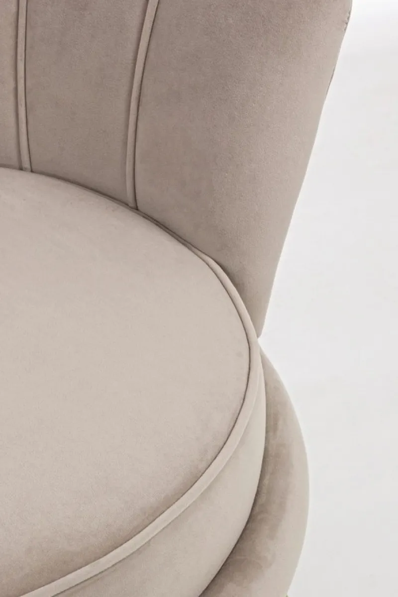 Outlet Bizzotto POLTRONA IN VELLUTO GRIGIO CHIARO - GILIOLA