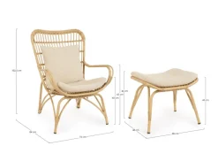 Discount Bizzotto POLTRONA LOUNGE - MAELA