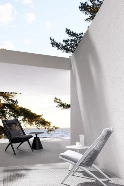 Bizzotto POLTRONA LOUNGE IN CORDA PER ESTERNO NERO XK0Y - ALOHA NEW