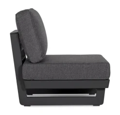 Clearance Bizzotto POLTRONA MODULARE IN ALLUMINIO ANTRACITE WG21 - INFINITY