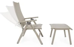 Bizzotto POLTRONA RECLINABILE IN ALLUMINIO PIEGHEVOLE - VICTOR