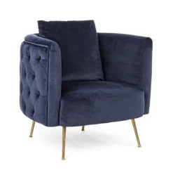 Clearance Bizzotto POLTRONA SFODERABILE BLU - TENBURY