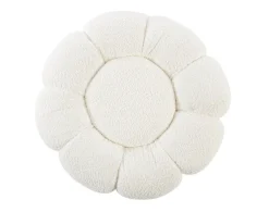 New Bizzotto POUF EFFETTO BOUCLE' BIANCO - FLOREL