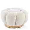Bizzotto POUF EFFETTO BOUCLE' NATURALE - FLOREL
