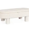 Outlet Bizzotto POUF TANYA C-VASS OVALE BIANCO