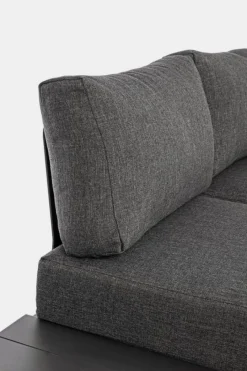 Sale Bizzotto SALOTTO ANGOLARE IN ALLUMINIO ANTRACITE CX23 - KONNOR