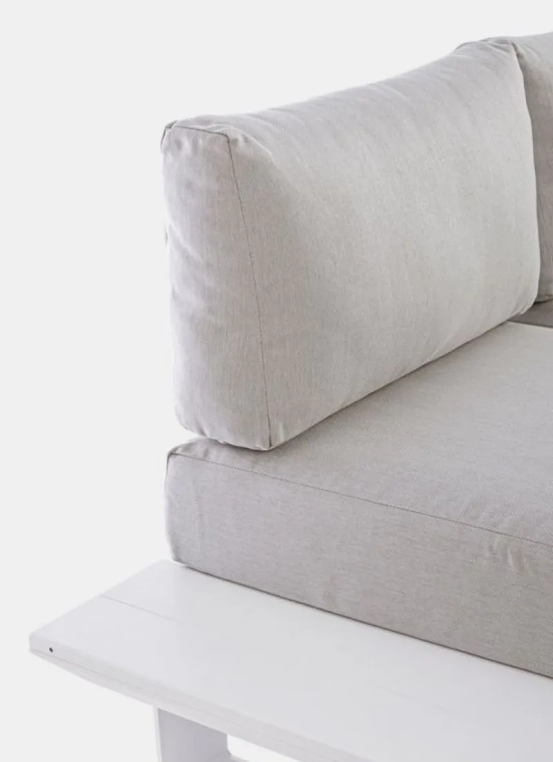 New Bizzotto SALOTTO ANGOLARE IN ALLUMINIO BIANCO CX21 - KONNOR