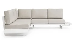 Best Bizzotto SALOTTO ANGOLARE IN ALLUMINIO BIANCO WG20 - INFINITY