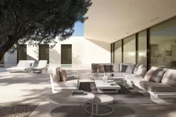 Best Bizzotto SALOTTO ANGOLARE IN ALLUMINIO BIANCO WG20 - INFINITY