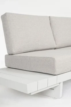 Best Bizzotto SALOTTO ANGOLARE IN ALLUMINIO BIANCO WG20 - INFINITY