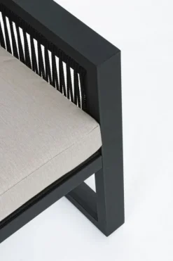 Clearance Bizzotto SALOTTO IN ALLUMINIO ANTRACITE LH32 - CAPTIVA