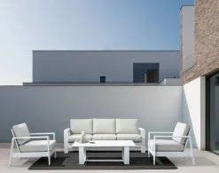 New Bizzotto SALOTTO IN ALLUMINIO BIANCO YK11 - BALTIC