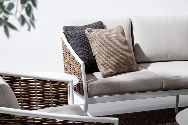 New Bizzotto SALOTTO IN FIBRA SINTETICA BIANCO YK11 - MARIBELA