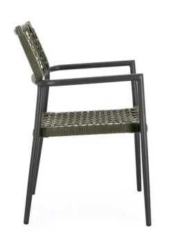 Best Bizzotto SEDIA C-BR CALETA ANTRACITE/VERDE