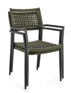 Online Bizzotto SEDIA C-BR CALETA ANTRACITE/VERDE