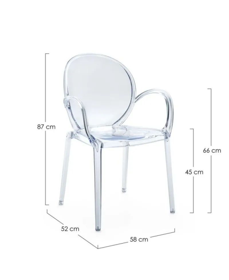 Online Bizzotto SEDIA C-BR CAMILLA TRASP